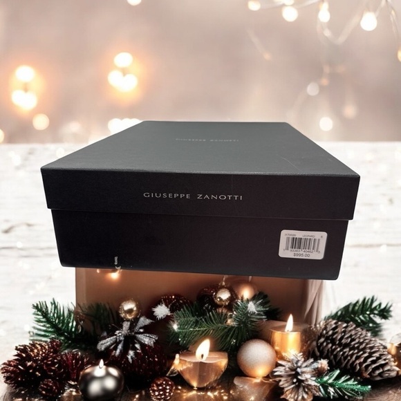 GIUSEPPE ZANOTTI Womens Brown Leopard Print Up Toe Block Heel Combat Boots 36 - Picture 4 of 12